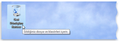geri dönüşüm kutusu