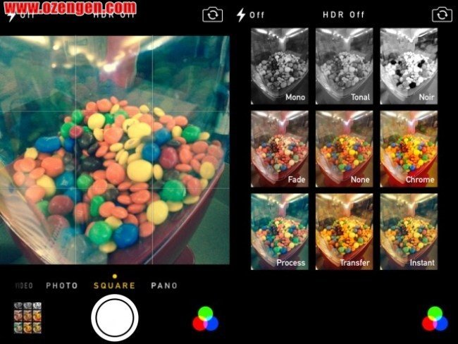 ios fotograf makinası