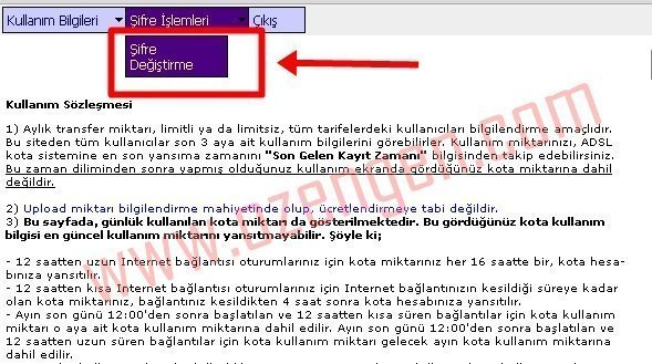 ttnet şifre değiştirme