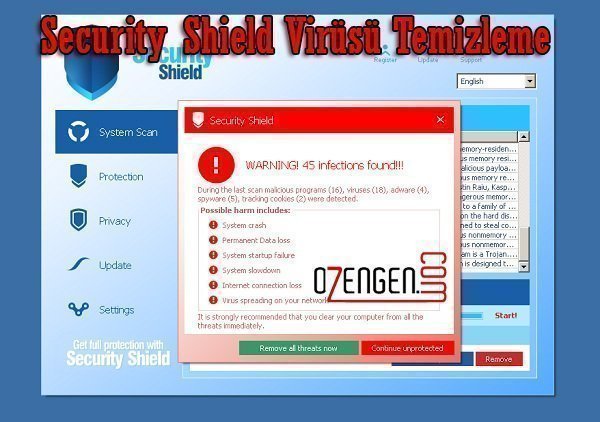 security shield virüsü