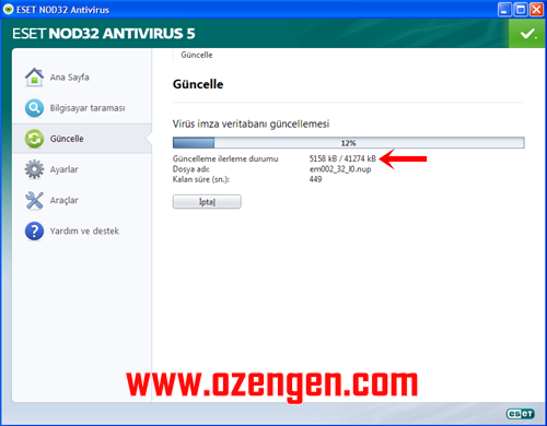 antivirüs güncelleme