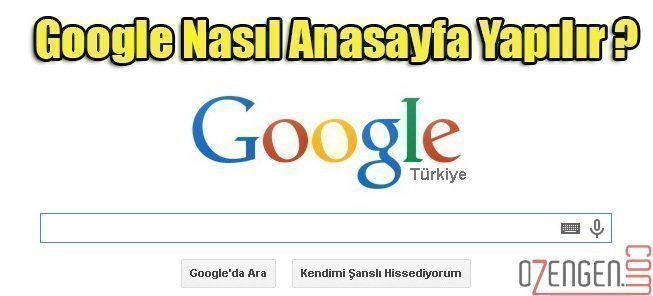 Google anasayfa