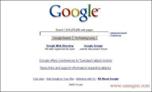 google 2001