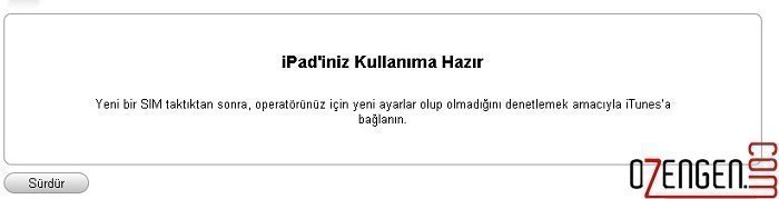 iphone kullanıma hazır