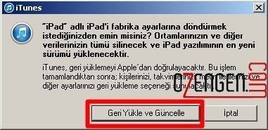 yükle ve güncelle