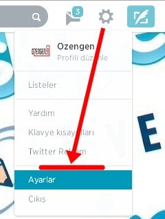 Twitter ayarlar