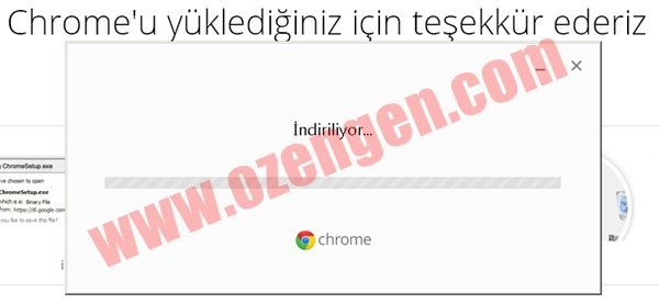 chrome indiriliyor