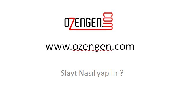 powerpoint kullanım 3