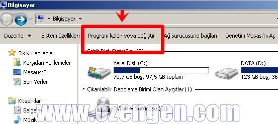 program ekle kaldır
