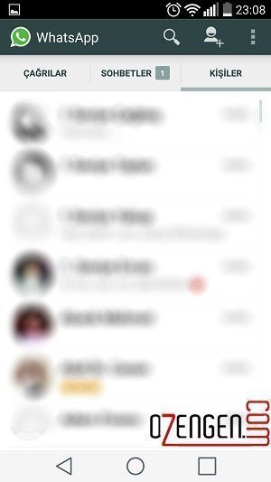 whatsapp kisi liste