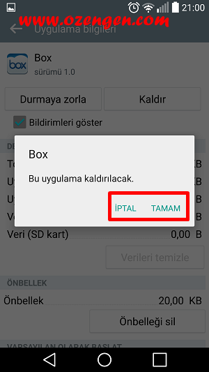 uygulama kaldirma 4