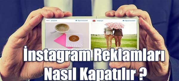 instagram reklam kapatma