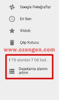 depolama alani arttirma