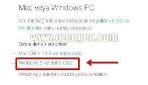 whatsapp windows indir
