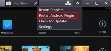 Android plugin restart