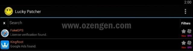 Lucky Patcher ayarlar