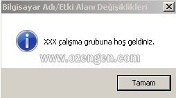 calisma grubuna hosgeldiniz