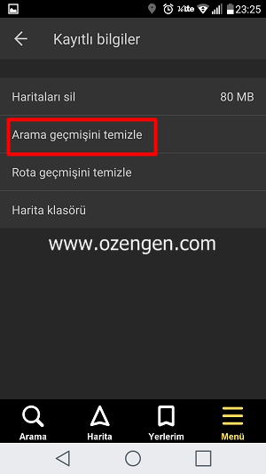 yandex-navigasyon-arama-gecmisi