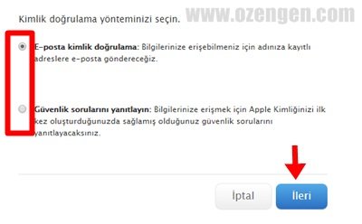 icloud sifre hatirlatma