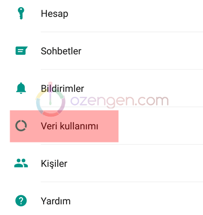 Whatsapp veri kullanımı