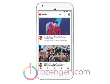Youtube mobile tasarım