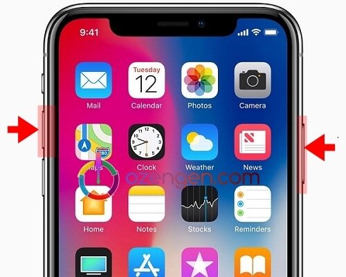 iPhone X ekran goruntusu