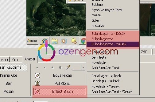 Resim bulaniklastirma