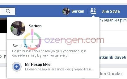 Facebook hesap degistirici