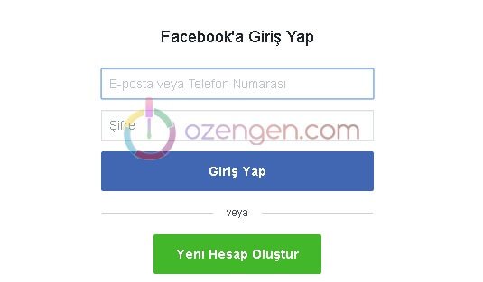 Facebook yeni hesap ekleme