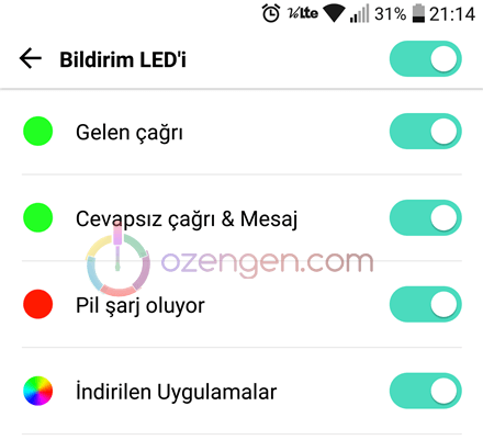 Lg bildirim ledi