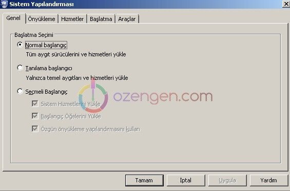 Msconfig nedir