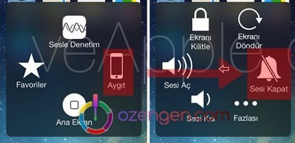 iphone sessiz alma