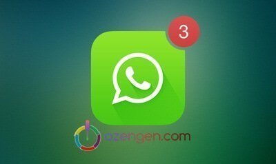 whatsapp'a girmeden mesaj gelmiyor