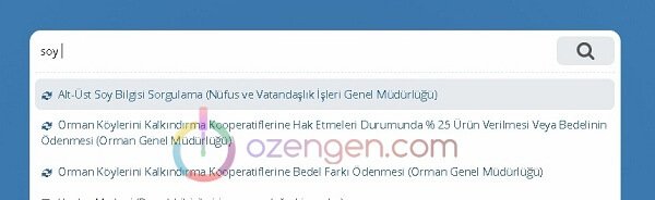 soy bilgisi sorgulama